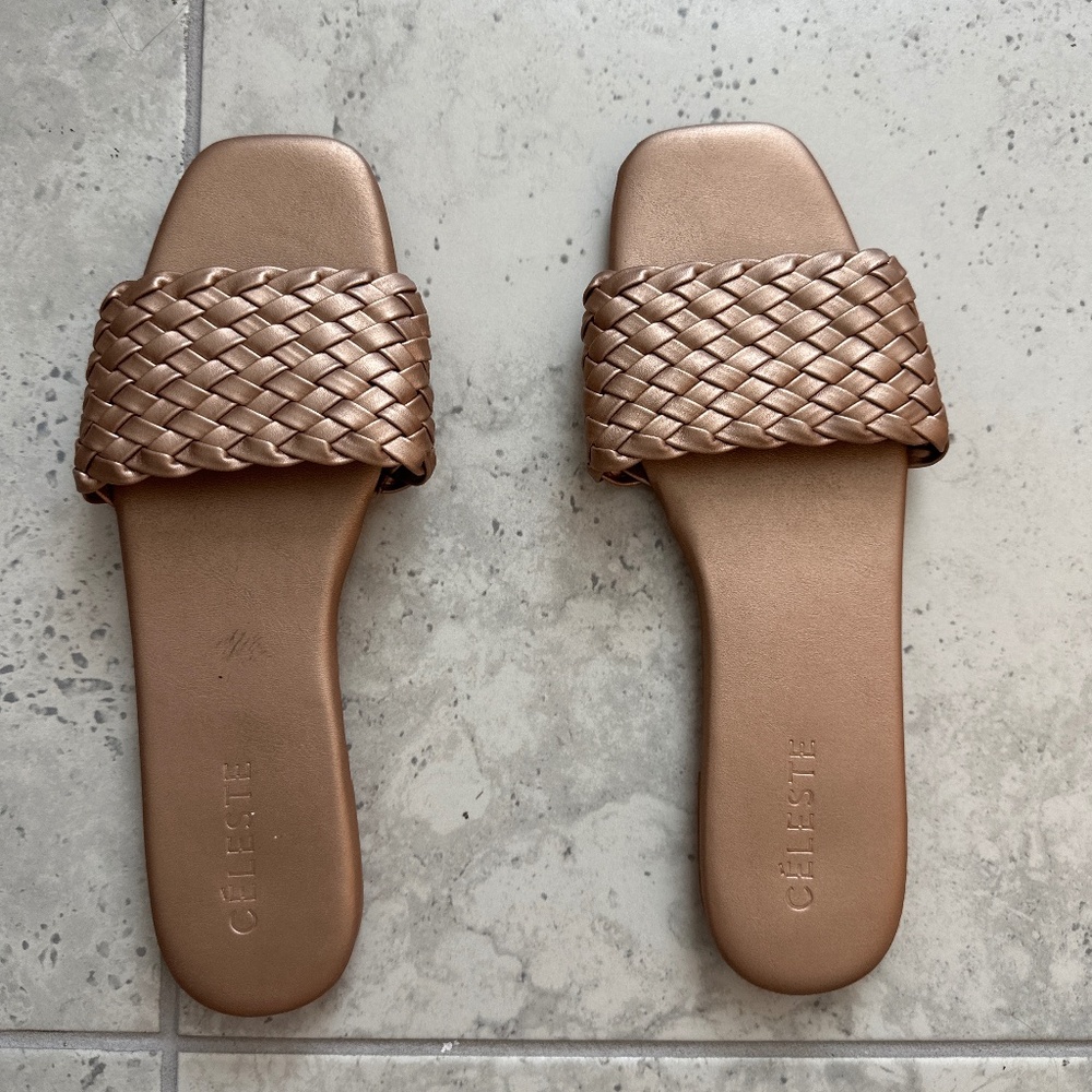 Rose gold Size 38 (US 7.5) sandals